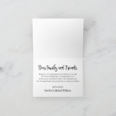 Dhr. en mevrouw Modern Black Handgeschreven Script Bedankkaart (Binnen)