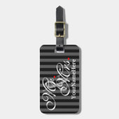 Dhr. en Mevrouw Naam Echtgenoot Echtgenote Zijn Ha Bagagelabel (Voorkant verticaal)