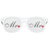 Dhr. Groom Jonggehuwden Koppels Trouwfeest Shades Retro Zonnebril (Voorkant)