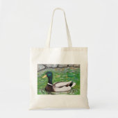 Dhr. Mallard Duck schilderij Tote Bag (Voorkant)