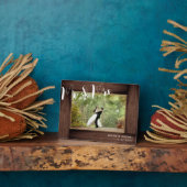 Dhr. & Mevrouw Script Landelijke Trouwfoto Frame Fotoplaat (Zijkant)