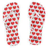 Dhr. & mrs strand bruiloft flipflops voor bruid &  teenslippers (Voetbed)