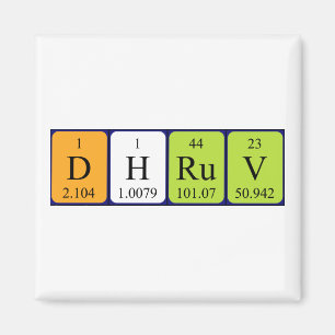 Dhruv periodieke lijstnaam magnet magneet