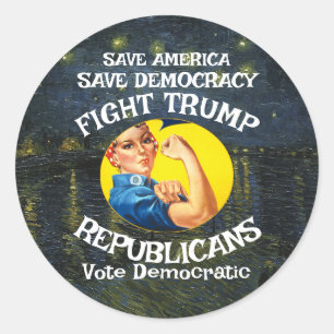 DHS FBI CBP Congres Huis Republikeinse Partij Sena Ronde Sticker