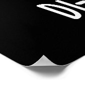 Di-neus-saur Grappige Dinosaurus Pun Donker BG Poster (Hoek)