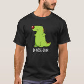 Di-neus-saur Grappige Dinosaurus Pun Donker BG T-shirt (Voorkant)