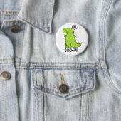Di-no-saur Grappige Dinosaurus Puns Ronde Button 5,7 Cm (In situ)