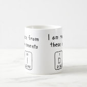 Di nom de table périodique mug 3 (Centre)