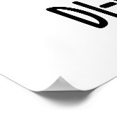 Di-notes-saur Funny Dinosaur Pun Poster (Hoek)