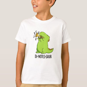 Di-notes-saur Grappige Dinosaurus Woordspeling T-shirt