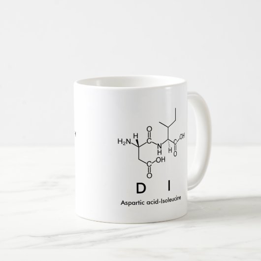 Di peptide nom mug (Devant droit)