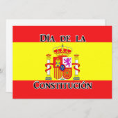 Día de la Constitución - Spanje Kaart (Voorkant / Achterkant)