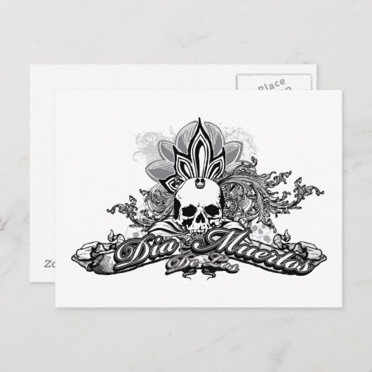 Dia De Los Briefkaarten (Voorkant / Achterkant)