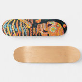 Dia de los el esqueleto skateboard (Horizontaal)