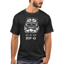 Dia De Los Hip-O Black T-shirt