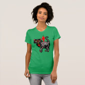 Dia De Los Kerstmis Kat Cute T-shirt (Voorkant volledig)