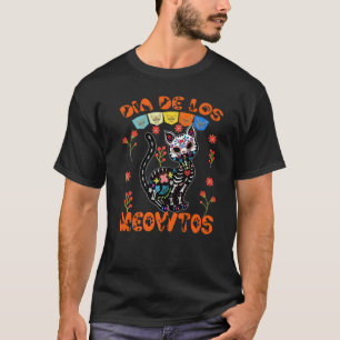 Dia de los Meowtos Catmaanse dag van de dood dia d T-shirt