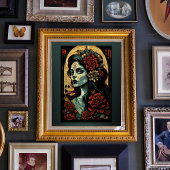 Dia de los Muertos Art -  Halloween Poster