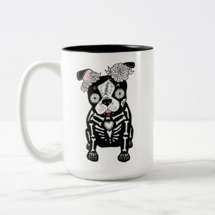Dia de los Muertos Boston Terrier Frenchie Mok