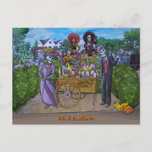 Dia de los Muertos Briefkaart (Voorkant)