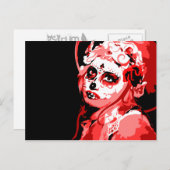 dia de los muertos briefkaart (Voorkant / Achterkant)