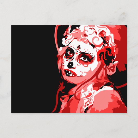 dia de los muertos briefkaart (Voorkant)