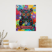 Dia de los Muertos Bulldog Dog Poster (Keuken)