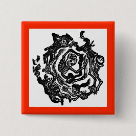 Dia de los muertos Button