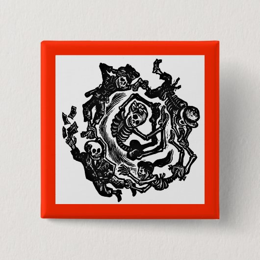 Dia de los muertos Button (Voorkant)