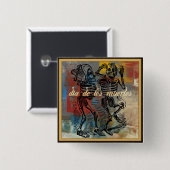 Dia de los muertos Button (Voorkant /achterkant)