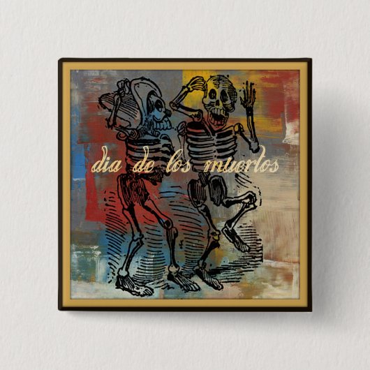 Dia de los muertos Button (Voorkant)
