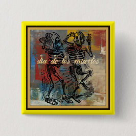 Dia de los muertos Button