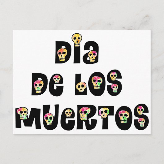 Dia De Los Muertos Calaveras Briefkaart (Voorkant)