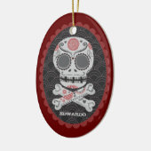 Día de los Muertos calaveras Keramisch Ornament (Links)