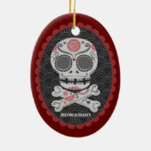 Día de los Muertos calaveras Keramisch Ornament (Achterkant)