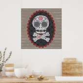 Día de los Muertos calaveras Poster (Keuken)