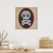 Día de los Muertos calaveras Poster (Keuken)