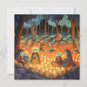 Dia de los Muertos "Candlelit rustplaats" Kaart