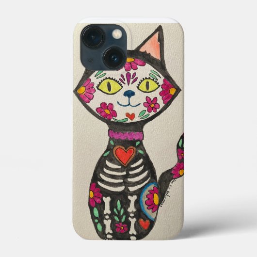 Dia de Los Muertos Cat Case-Mate iPhone Case (Achterkant)