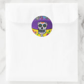 DIA DE LOS MUERTOS CATRINA RONDE STICKER (Tas)