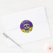 DIA DE LOS MUERTOS CATRINA RONDE STICKER (Envelop)