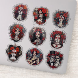 Dia de los Muertos Celebration Sticker Set