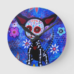 Dia de los Muertos Chihuahua Hondenliefhebber Ronde Klok