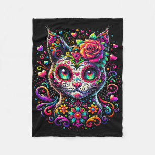 Dia De Los Muertos Cinco De Mayo Kat Sugar Schedel Fleece Deken