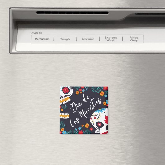 Dia de los Muertos coloré | Magnet (In Situ (Lave-vaisselle))