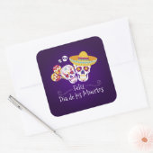 Dia de los Muertos coloré | Sticker (Enveloppe)