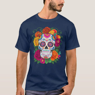 Dia De Los Muertos Costume Day of The Dead Sugar S T-shirt