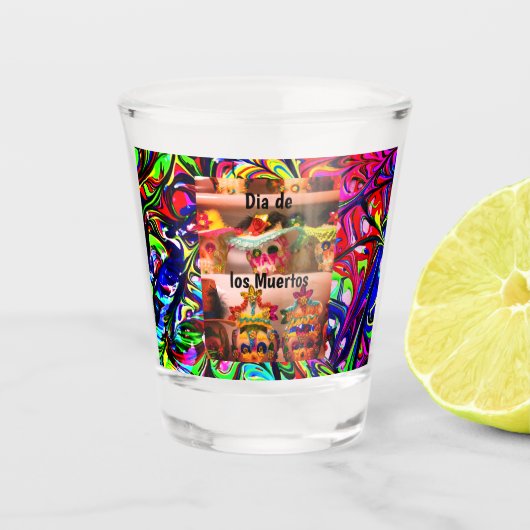 Dia de los Muertos Crâne à sucre, Verre de tir (Devant)