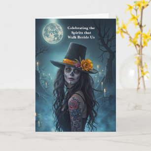 Dia de los Muertos Dag van de Dode  Dame Kaart