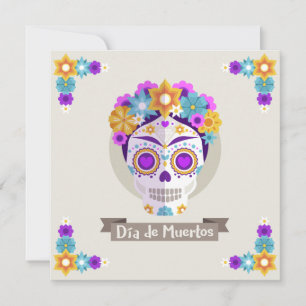 Dia de los Muertos Dag van de dode feestdag Kaart